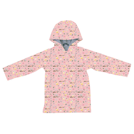 Pink Owls Collection Rain Coat